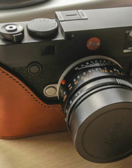 Leica M10 Camera Case in rich brown leather made by Classic Cases