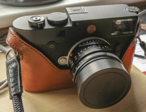 Leica M10 Camera Case in rich brown leather made by Classic Cases