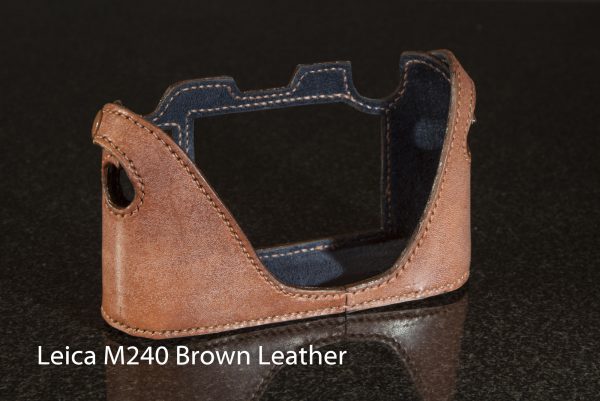 Leica M240 in Brown Leather with blue lining