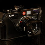 Leica M9 and M8 Camera case in black leather made by classic cases
