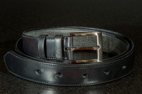 Mans Black leather Belt