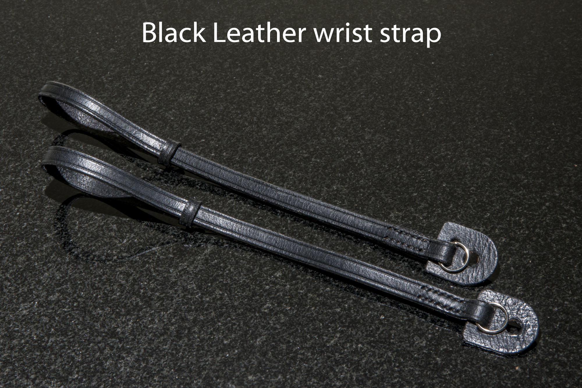 Black Leather wrist strap