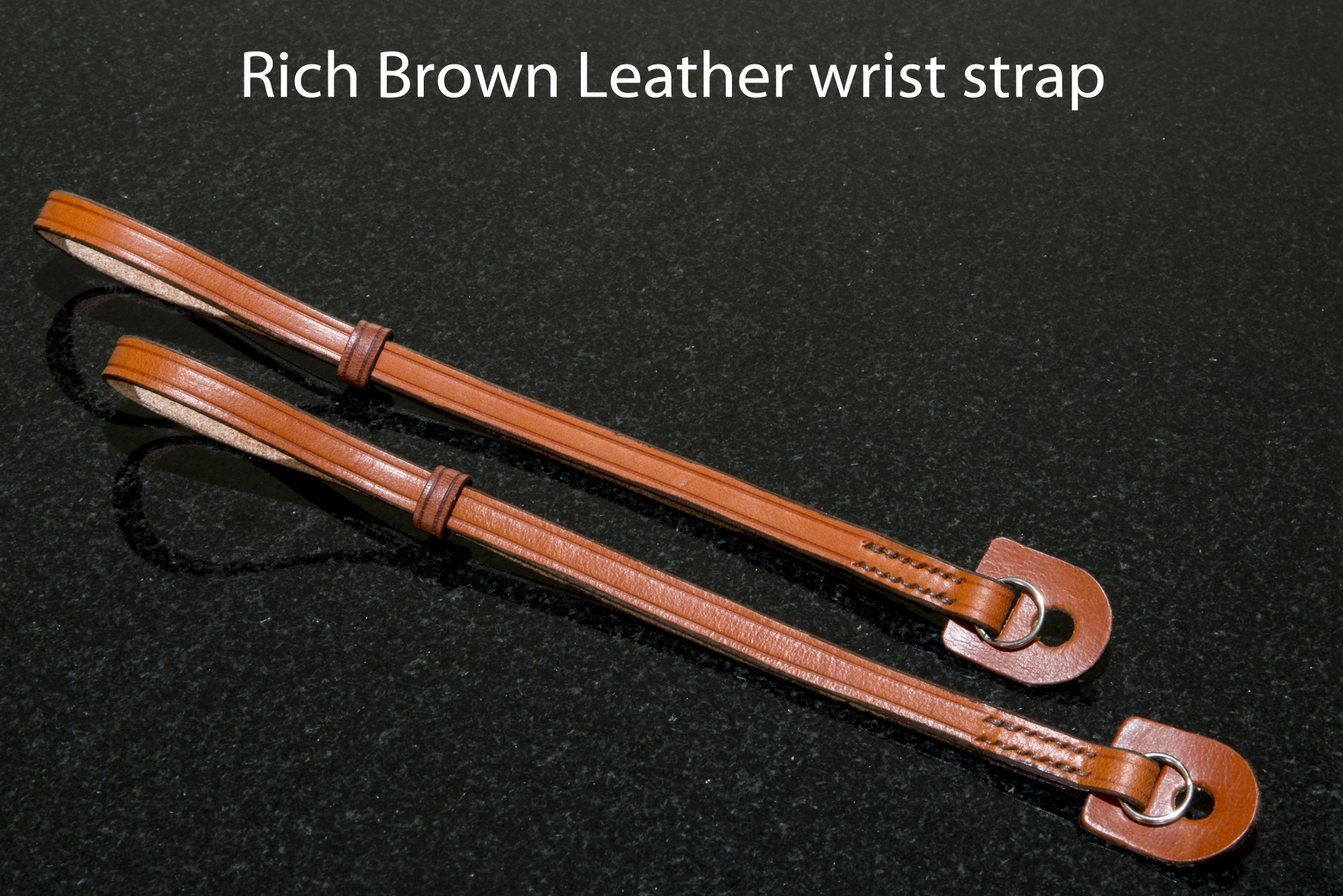 Rich brown leather wrist Strap