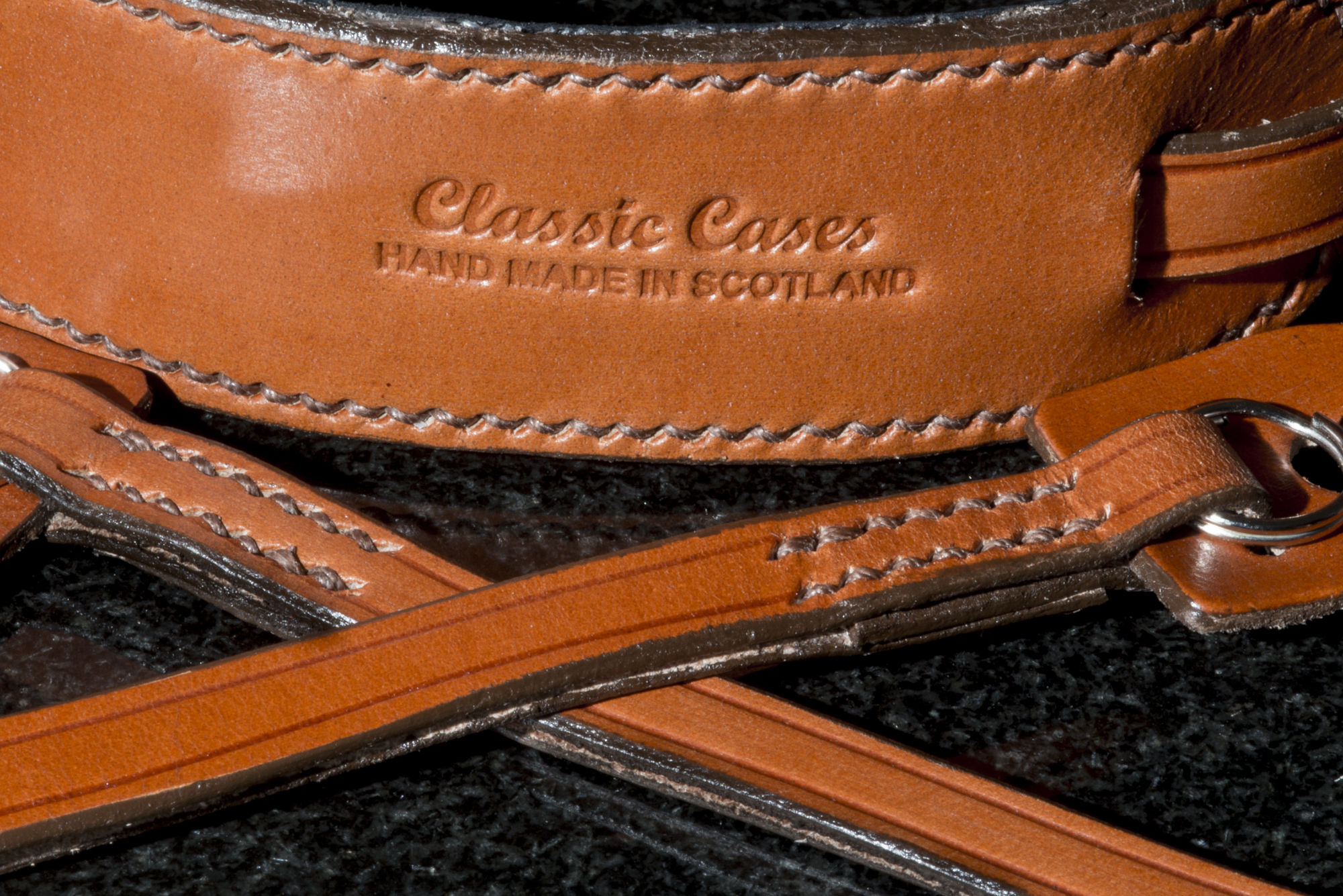 Rich Brown Leather Camera Strap