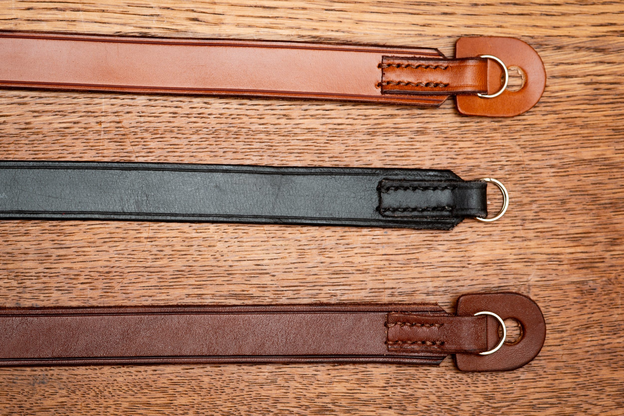 From Top: Rich Brown, Black and Brown camera straps