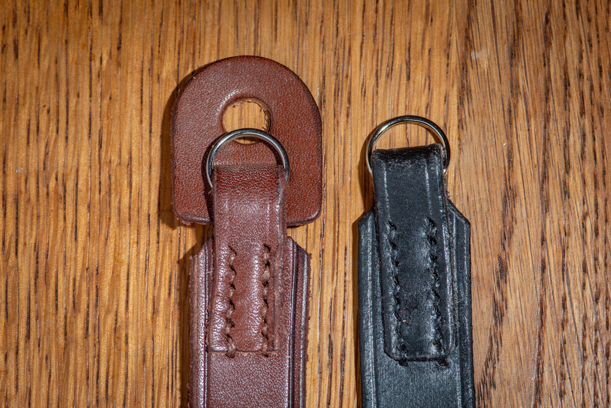 Brown Strap with tab, Black strap without tab